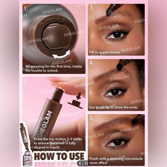 SHEGLAM | Brow-Fection Angled Brush & Dip-Chocolate Hair-Like Strokes - Picture 7 of 10